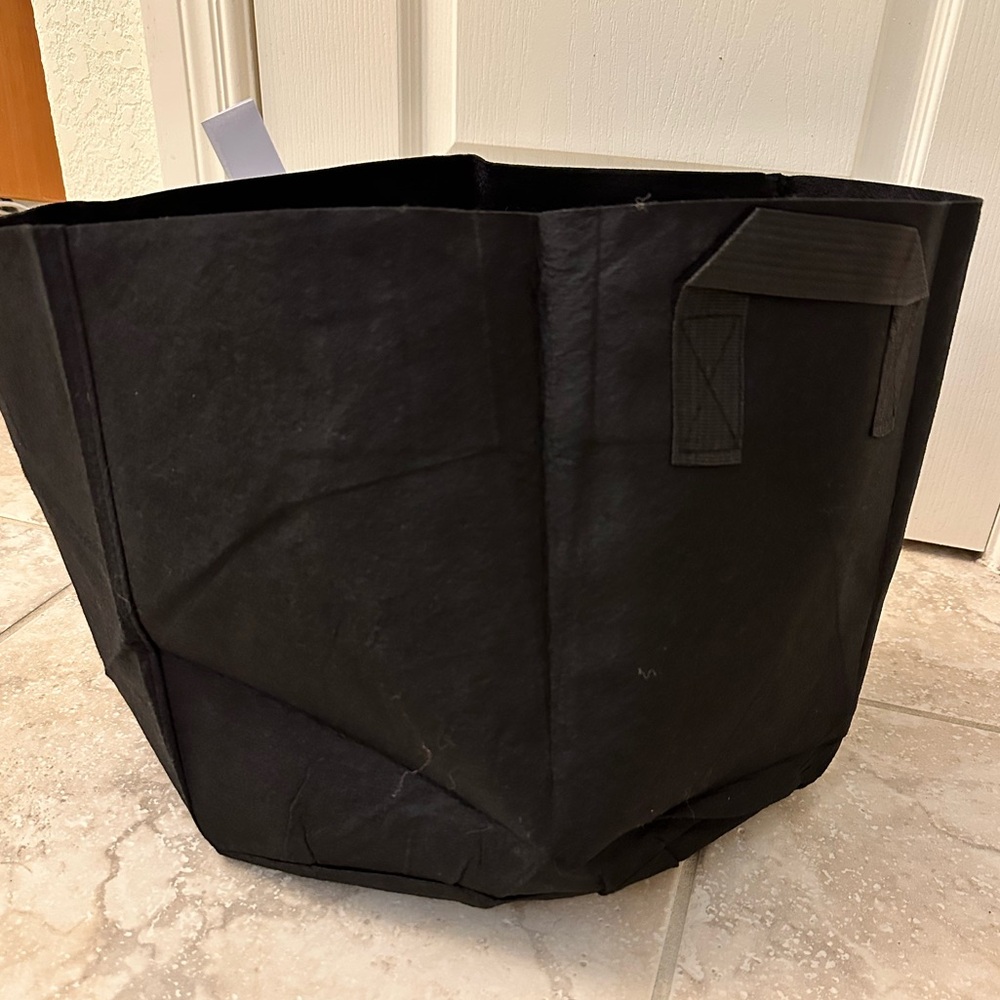 New bundle black/grey/green woven fabric planter bags